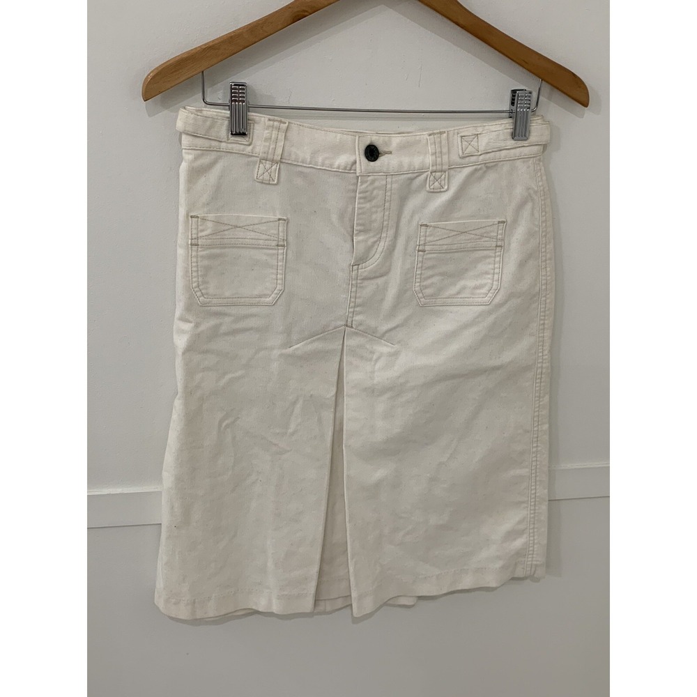 Vintage Ralph Lauren Polo Jeans Company Corduroy Skirt Sz 4 GUC 90's knee length